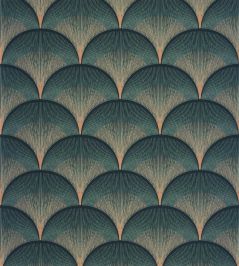 Broadway Wallpaper by Casadeco Vert Canopee Broadway Wallpaper by Casadeco Vert Canopee
