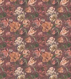 Bronte Wallpaper by Arley House Crimson Bronte Wallpaper by Arley House Crimson