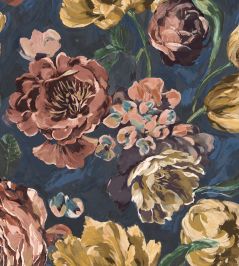Bronte Fabric by Arley House Finch Blue Bronte Fabric by Arley House Finch Blue