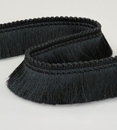 Brush Fringe Trimming by Romo Slate Brush Fringe Trimming by Romo Slate