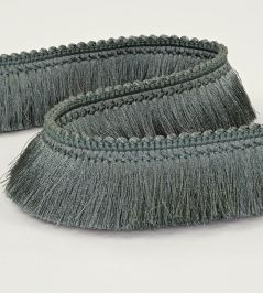 Brush Fringe Trimming by Romo Smoky Blue Brush Fringe Trimming by Romo Smoky Blue