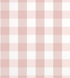 Buffalo Check Wallpaper by Thibaut Blush Buffalo Check Wallpaper by Thibaut Blush