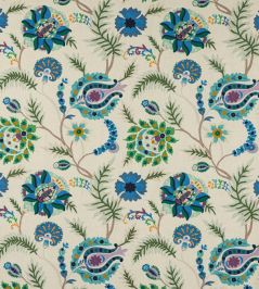 Bukhara Fabric by Jane Churchill Blue Bukhara Fabric by Jane Churchill Blue
