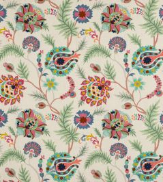 Bukhara Fabric by Jane Churchill Pink/Navy Bukhara Fabric by Jane Churchill Pink/Navy