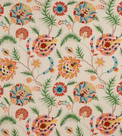 Bukhara Fabric by Jane Churchill Red Bukhara Fabric by Jane Churchill Red