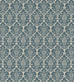 Burley Wallpaper by Schumacher Peacock Blue Burley Wallpaper by Schumacher Peacock Blue