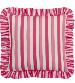 Burlington Stripe Cushion 43 x 43cm by Designers Guild Fuchsia Burlington Stripe Cushion 43 x 43cm by Designers Guild Fuchsia
