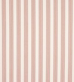 Burlow Stripe Fabric by Jane Churchill Red Burlow Stripe Fabric by Jane Churchill Red