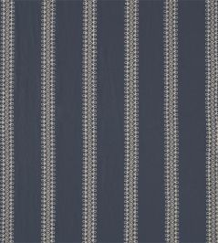 Burnett Stripe Fabric by Sanderson Indigo Burnett Stripe Fabric by Sanderson Indigo