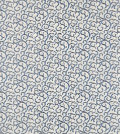 Buta Embroidery Fabric by Clarke & Clarke Ink Buta Embroidery Fabric by Clarke & Clarke Ink
