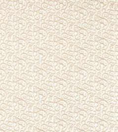 Buta Embroidery Fabric by Clarke & Clarke Natural Buta Embroidery Fabric by Clarke & Clarke Natural