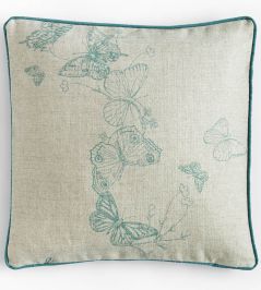 Butterflies Cushion 45 x 45cm by Barneby Gates Ice Blue Butterflies Cushion 45 x 45cm by Barneby Gates Ice Blue