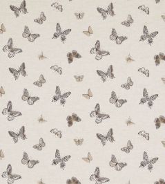 Butterfly Embroidery Fabric by Sanderson Charcoal/Walnut Butterfly Embroidery Fabric by Sanderson Charcoal/Walnut