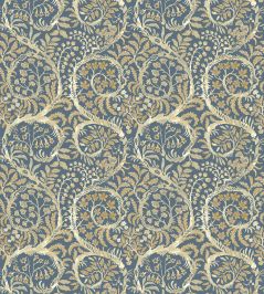 Butterow Wallpaper by Josephine Munsey Bude Blue Butterow Wallpaper by Josephine Munsey Bude Blue