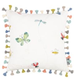 Buzzing Around Cushion 40 x 40cm by Villa Nova Pink Buzzing Around Cushion 40 x 40cm by Villa Nova Pink
