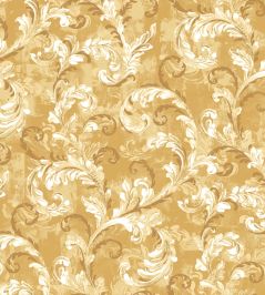 Byzantine Damask Wallpaper by Coordonne Mustard Byzantine Damask Wallpaper by Coordonne Mustard