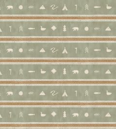 Cabin Stripe Wallpaper by DADO Khaki Cabin Stripe Wallpaper by DADO Khaki