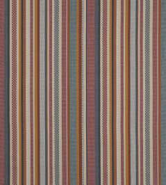 Cabrera Stripe Fabric by Jane Churchill Red/Blue Cabrera Stripe Fabric by Jane Churchill Red/Blue