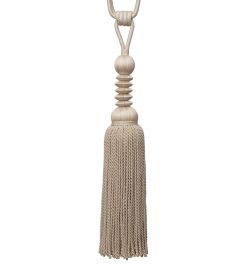 Caitlin Single Tassel Tieback Trimming by Samuel & Sons Eggshell Caitlin Single Tassel Tieback Trimming by Samuel & Sons Eggshell