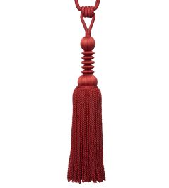 Caitlin Single Tassel Tieback Trimming by Samuel & Sons Titian Red Caitlin Single Tassel Tieback Trimming by Samuel & Sons Titian Red