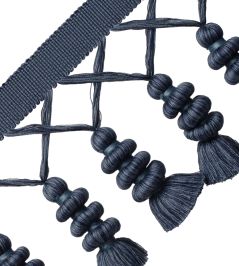 Caitlin Tassel Fringe Trimming by Samuel & Sons Caspian Blue Caitlin Tassel Fringe Trimming by Samuel & Sons Caspian Blue