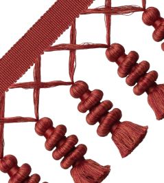 Caitlin Tassel Fringe Trimming by Samuel & Sons Titian Red Caitlin Tassel Fringe Trimming by Samuel & Sons Titian Red