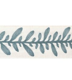 Calathea Tape Trimming by Thibaut Peacock Calathea Tape Trimming by Thibaut Peacock