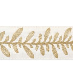 Calathea Tape Trimming by Thibaut Soft Gold Calathea Tape Trimming by Thibaut Soft Gold