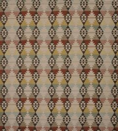 Caledonia Fabric by Osborne & Little Aqua/Terracotta Caledonia Fabric by Osborne & Little Aqua/Terracotta