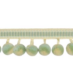 Calypso Multicolour Bobble Fringe 47mm Trimming by Houles Absinthe Calypso Multicolour Bobble Fringe 47mm Trimming by Houles Absinthe