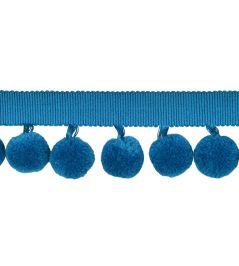 Calypso Solid Bobble Fringe 47mm Trimming by Houles Azur Calypso Solid Bobble Fringe 47mm Trimming by Houles Azur