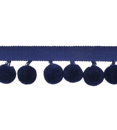 Calypso Solid Bobble Fringe 47mm Trimming by Houles Marine Calypso Solid Bobble Fringe 47mm Trimming by Houles Marine