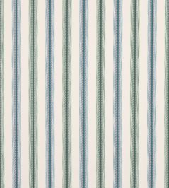 Camber Stripe Fabric by Jane Churchill Green/Blue Camber Stripe Fabric by Jane Churchill Green/Blue