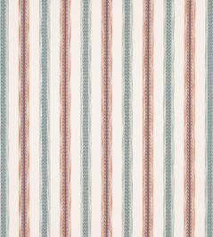 Camber Stripe Fabric by Jane Churchill Red/Teal Camber Stripe Fabric by Jane Churchill Red/Teal