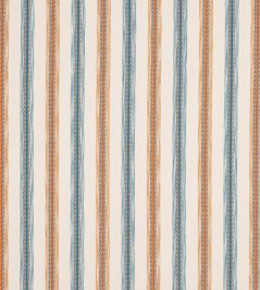 Camber Stripe Fabric by Jane Churchill Teal/Rust Camber Stripe Fabric by Jane Churchill Teal/Rust