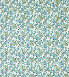 Camellia Fabric by Clarke & Clarke Cobalt Camellia Fabric by Clarke & Clarke Cobalt