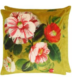Camellia Velours Cushion 50 x 50cm by Designers Guild Mimosa Camellia Velours Cushion 50 x 50cm by Designers Guild Mimosa