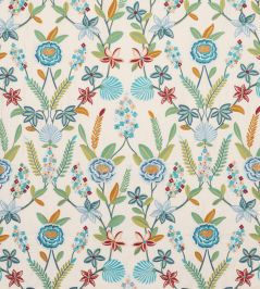 Camille Fabric by Jane Churchill Blue/Green Camille Fabric by Jane Churchill Blue/Green