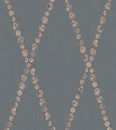 Cammei Wallpaper by Cole & Son Slate & Rose Gold Cammei Wallpaper by Cole & Son Slate & Rose Gold