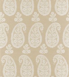 Campania Paisley Fabric by Anna French Beige Campania Paisley Fabric by Anna French Beige