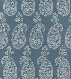 Campania Paisley Fabric by Anna French Blue Campania Paisley Fabric by Anna French Blue