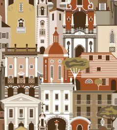 Campanile Wallpaper by Mini Moderns Pantile Campanile Wallpaper by Mini Moderns Pantile