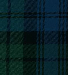 Campbell Ancient Mtd Fabric by The Isle Mill Blue/Green Campbell Ancient Mtd Fabric by The Isle Mill Blue/Green