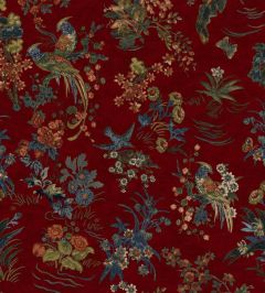 Campbell Floral Fabric by Ralph Lauren Lacquer Red Campbell Floral Fabric by Ralph Lauren Lacquer Red