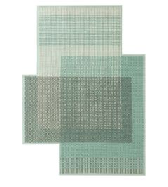 Canevas Geo Rug by GAN Green Canevas Geo Rug by GAN Green