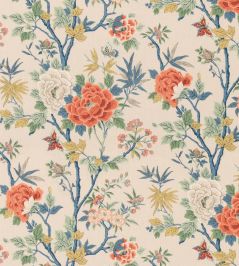 Canton Fabric by GP & J Baker Red/Blue Canton Fabric by GP & J Baker Red/Blue