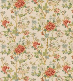 Canton Fabric by GP & J Baker Red/Green Canton Fabric by GP & J Baker Red/Green