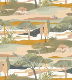 Cap Ferret Wallpaper by Casamance Celadon/Ambre Cap Ferret Wallpaper by Casamance Celadon/Ambre
