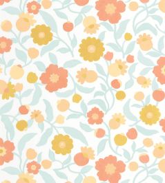 Capucine Wallpaper by Caselio Bleu Capucine Wallpaper by Caselio Bleu