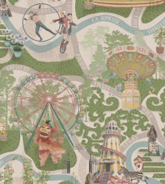 Carnival Map Wallpaper by Brand McKenzie Grass Green Carnival Map Wallpaper by Brand McKenzie Grass Green